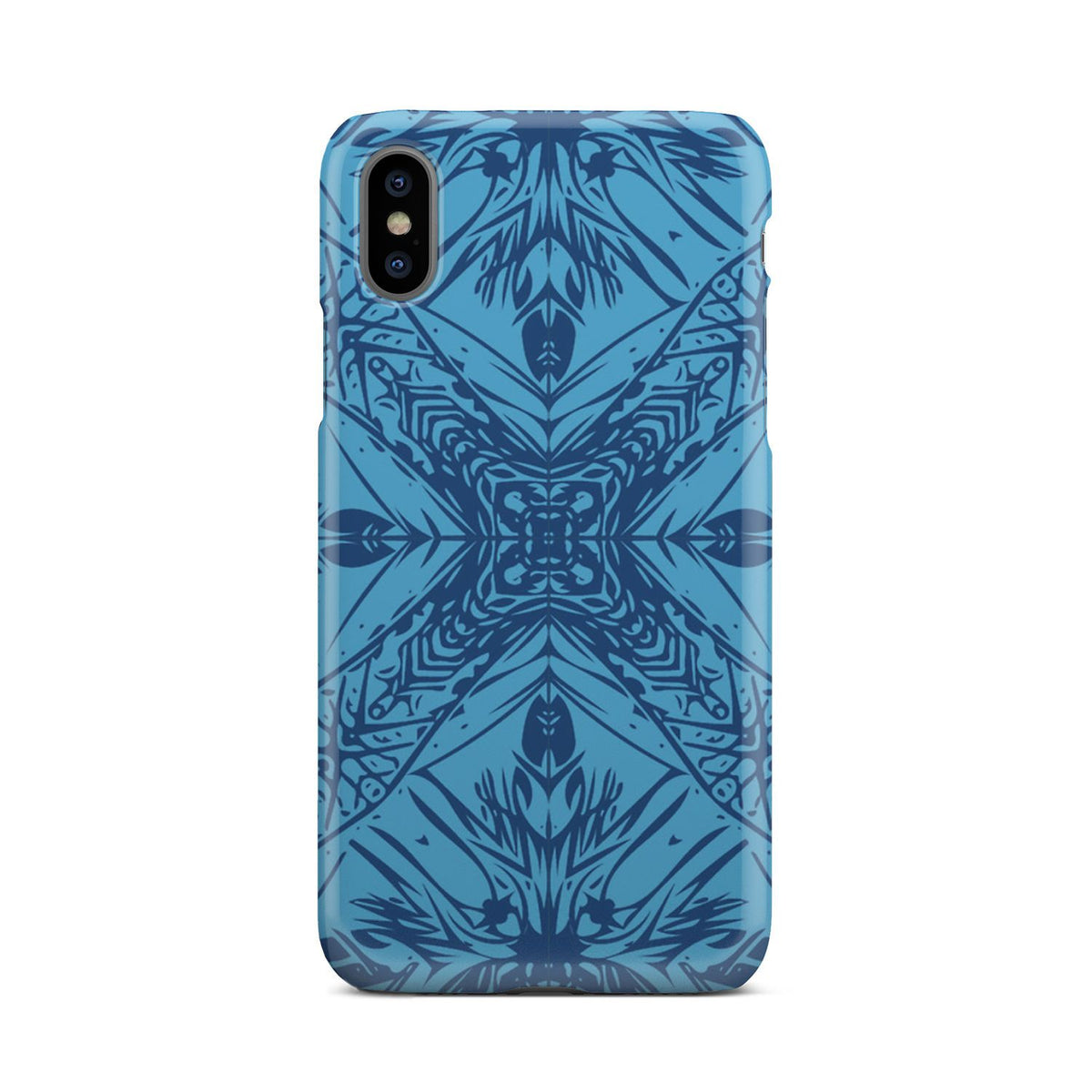 Polynesian Phone Case Blue iPhone Xs - Polynesian Pride