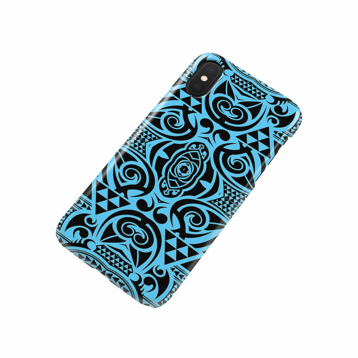 Polynesian Phone Case Grown Blue White - Polynesian Pride