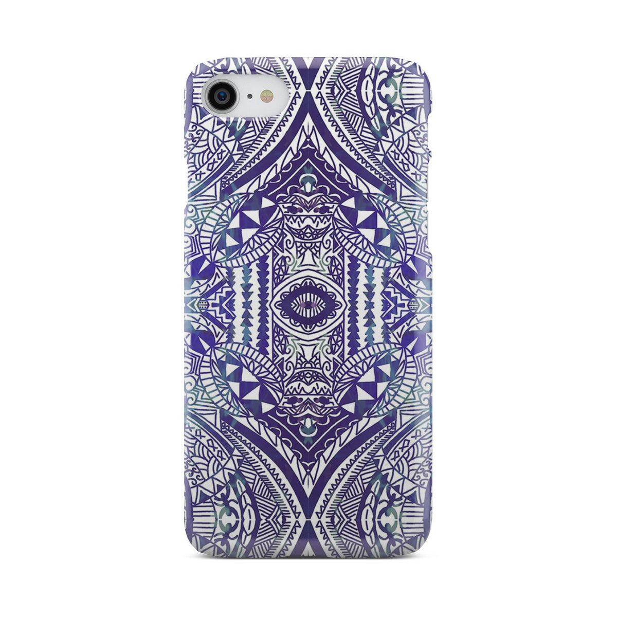 Polynesian Phone Case Violet iPhone 8 - Polynesian Pride