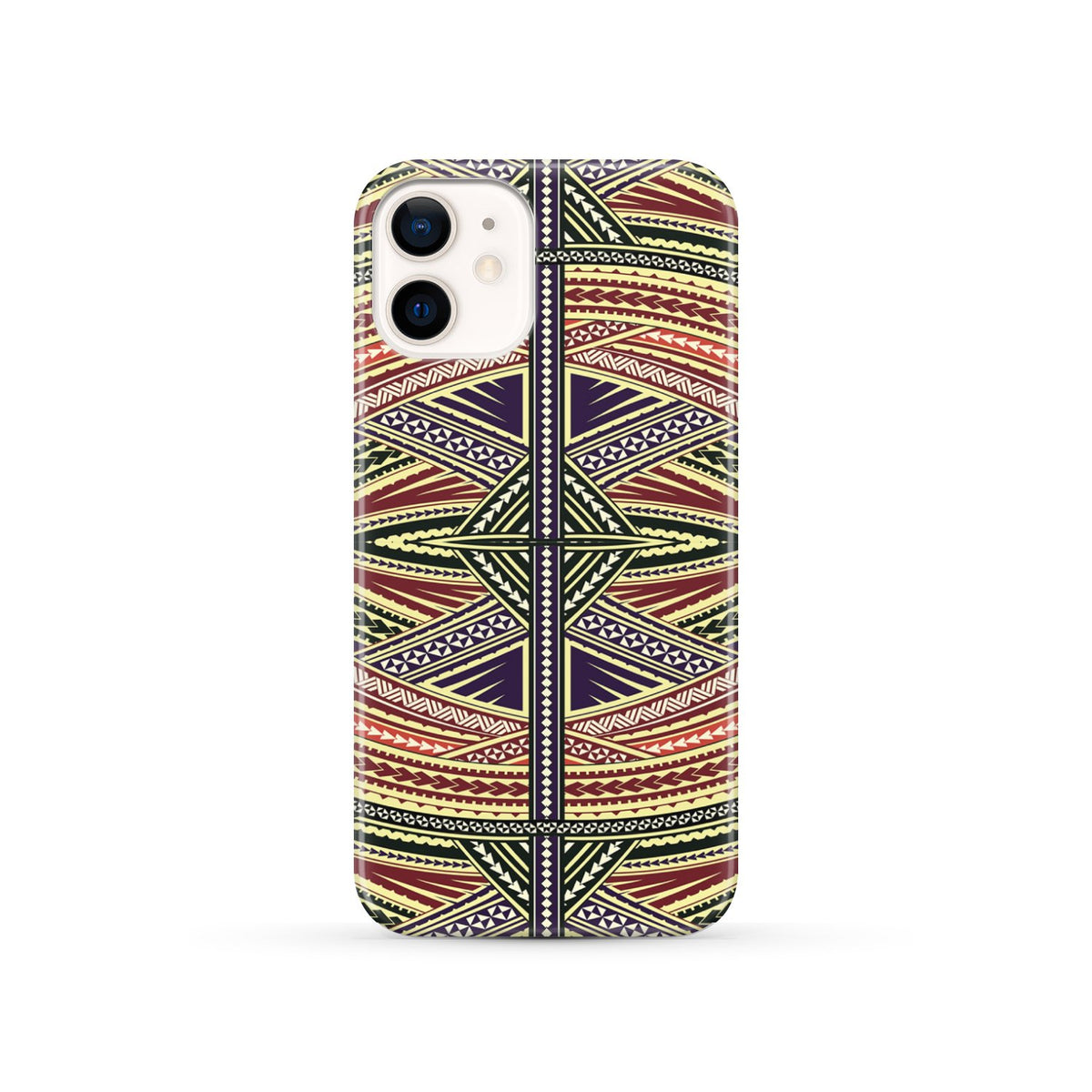 Polynesian Phone Case Yellow iPhone 12 - Polynesian Pride