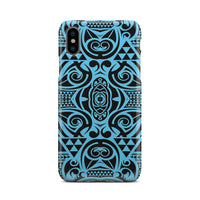 Polynesian Phone Case Grown Blue White iPhone Xs - Polynesian Pride