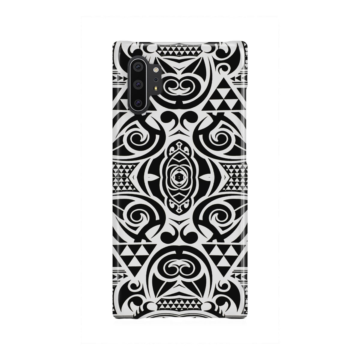 Polynesian Tribal Phone Case Black White Samsung Galaxy Note 10 Plus - Polynesian Pride