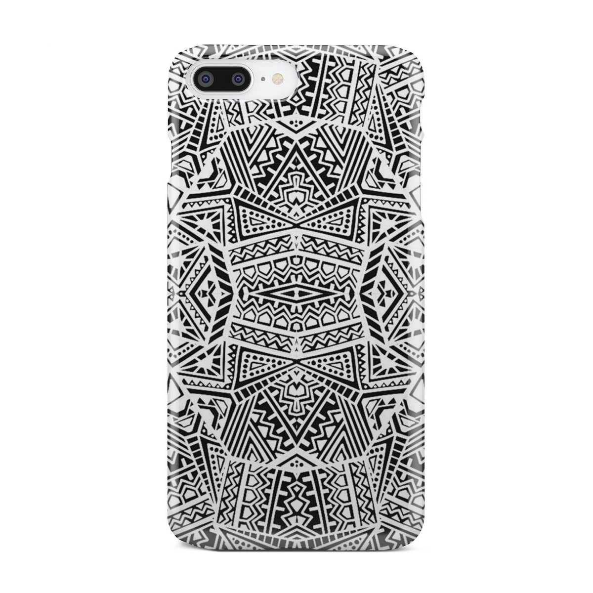 Polynesian Phone Case White And Black iPhone 7 Plus - Polynesian Pride