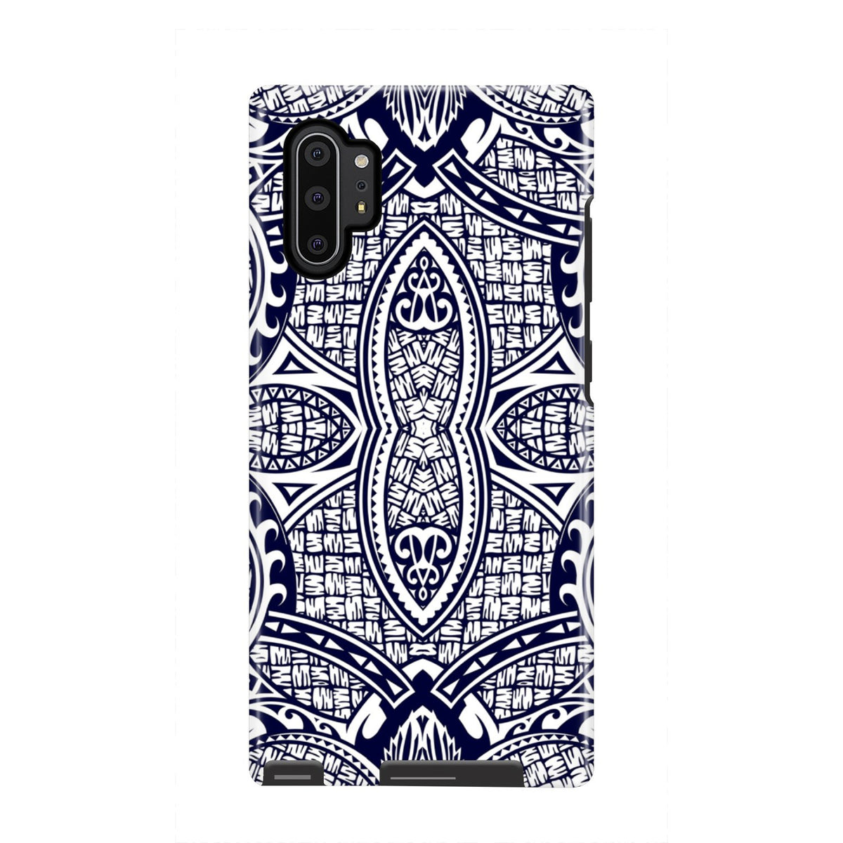 Polynesian Tough Case Blue And White Samsung Galaxy Note 10 Plus - Polynesian Pride