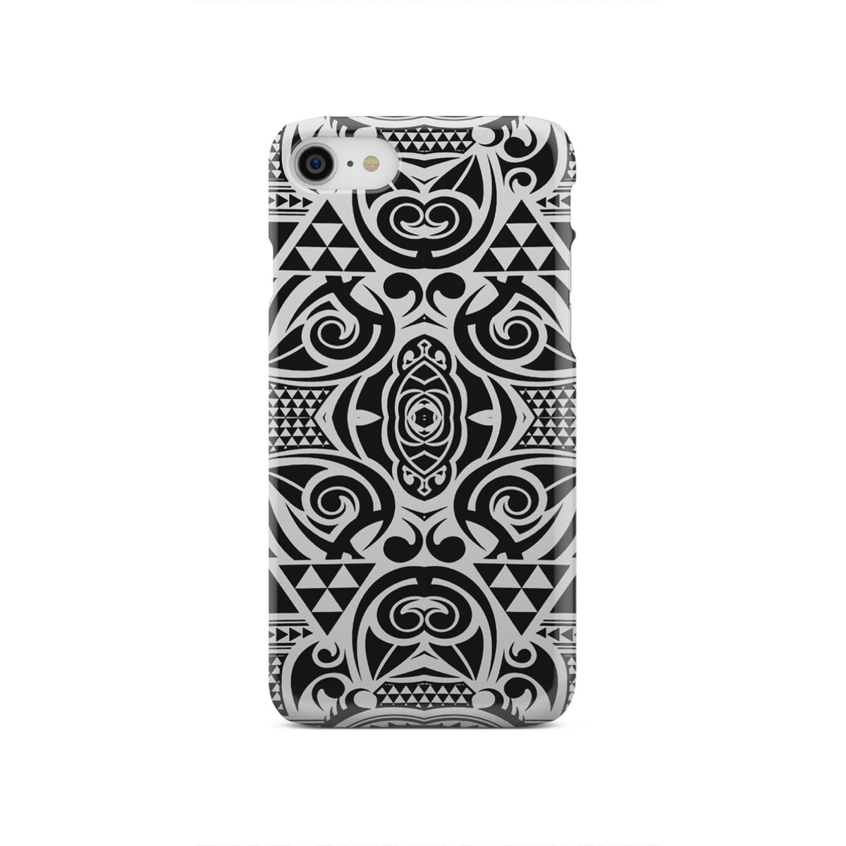 Polynesian Tribal Phone Case Black White iPhone SE 2020 - Polynesian Pride
