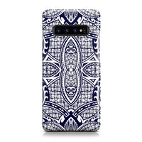 Polynesian Phone Case Blue And White Samsung Galaxy S10 Plus - Polynesian Pride