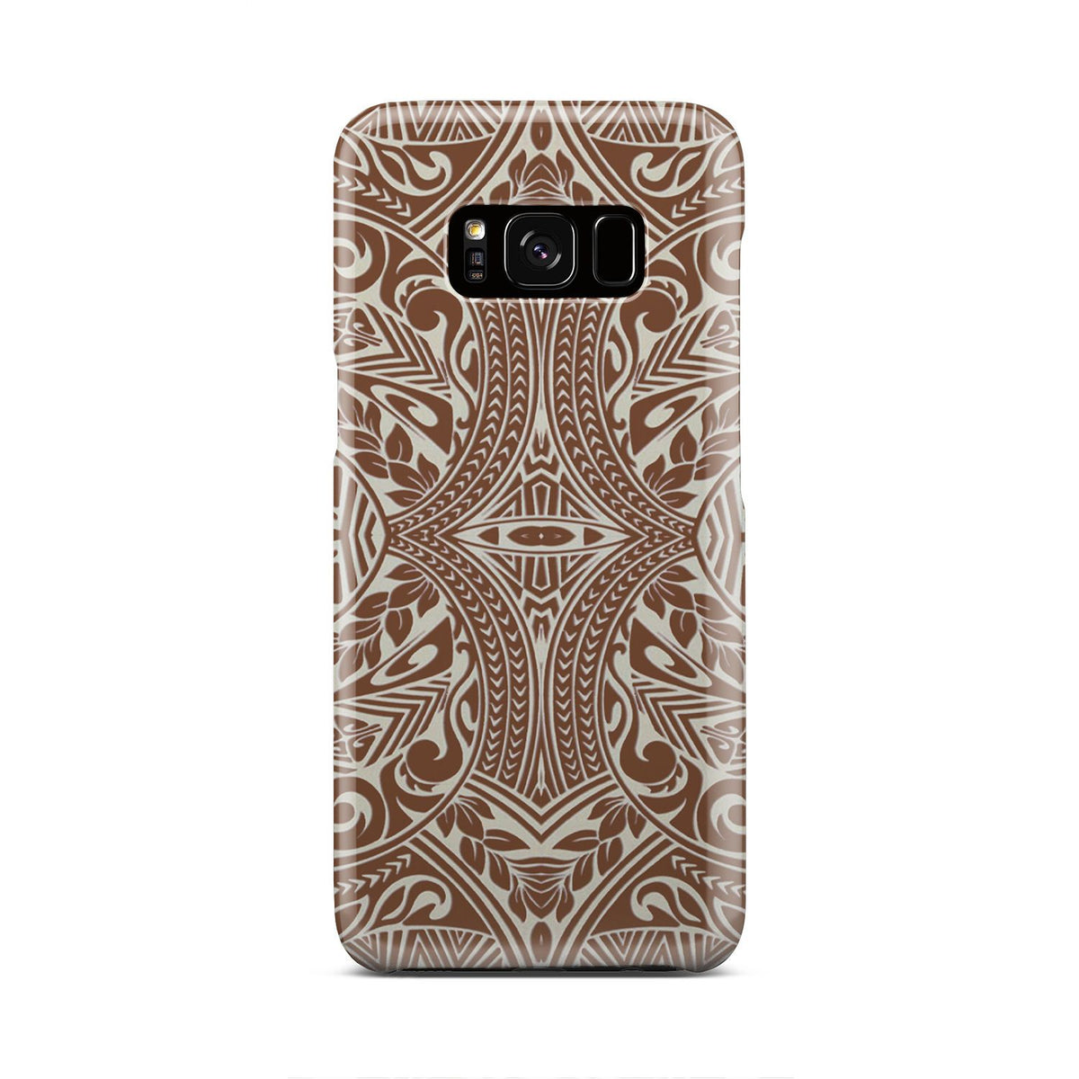 Polynesian Tribal Phone Case Brown Samsung Galaxy S8 - Polynesian Pride