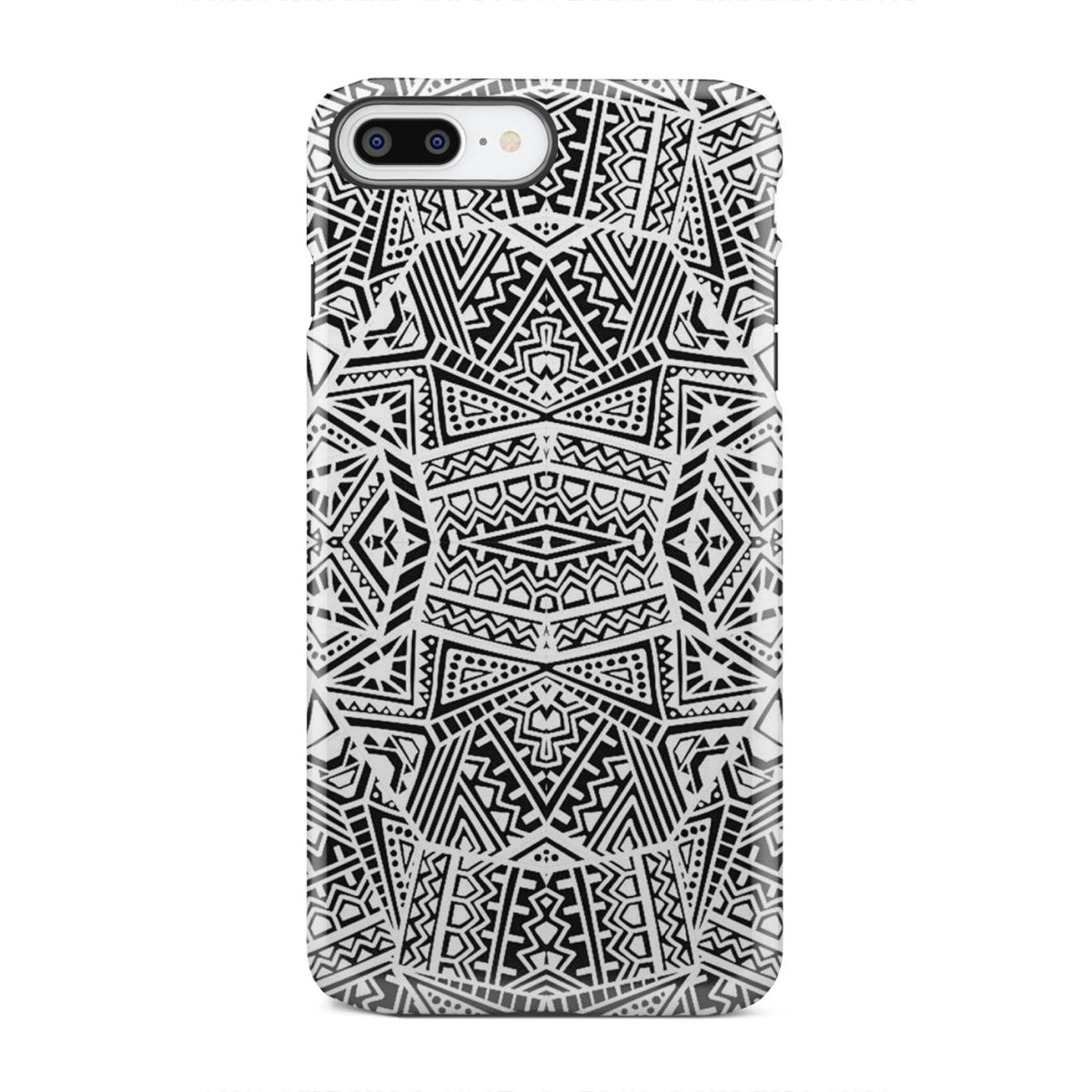 Polynesian Tough Case White And Black iPhone 7 Plus - Polynesian Pride