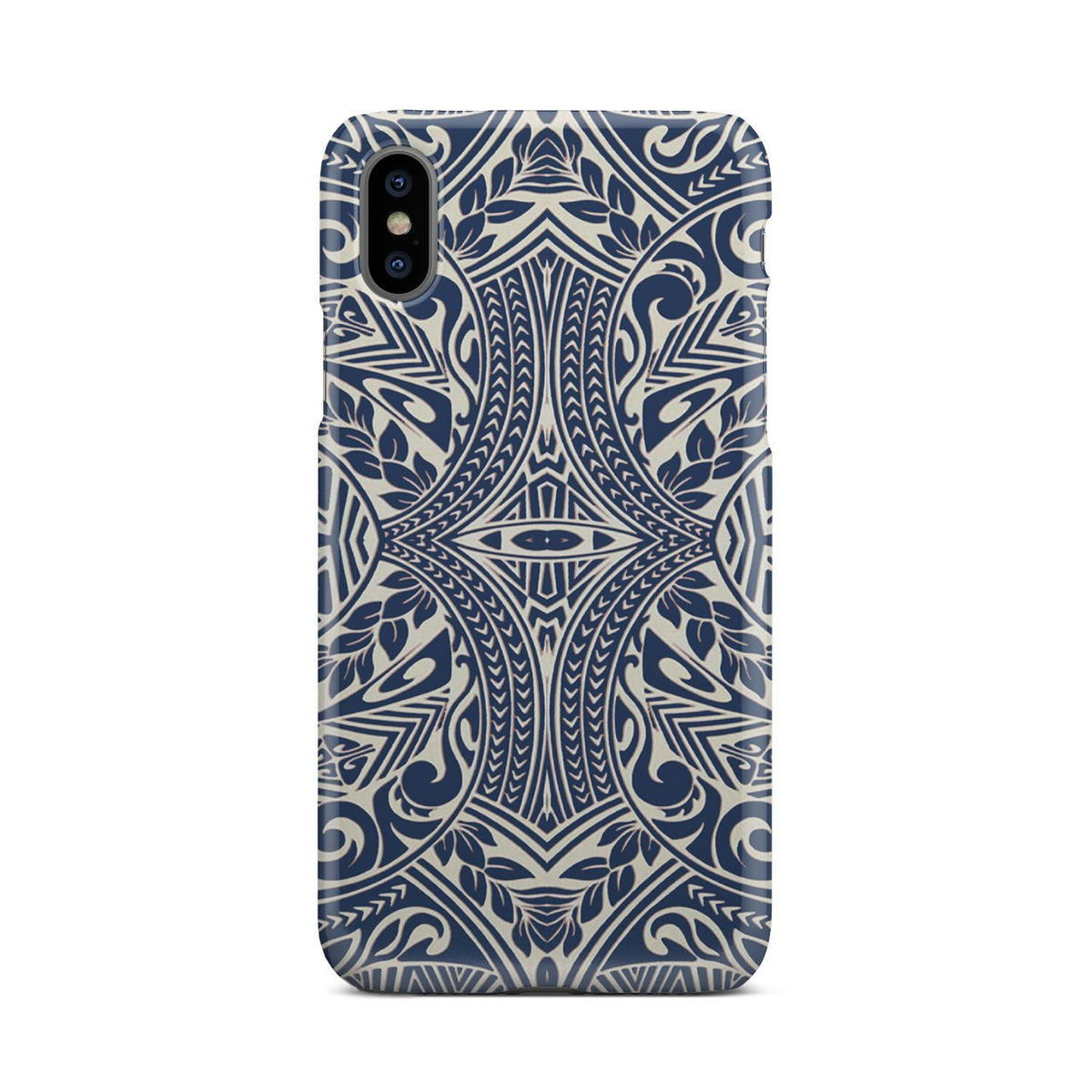 Polynesian Phone Case Blue iPhone Xs - Polynesian Pride