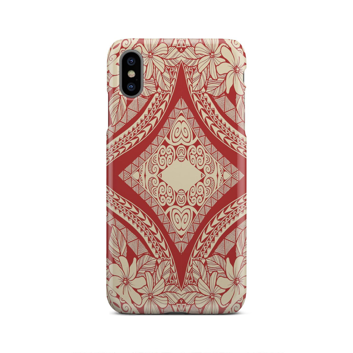 Polynesian Phone Case Red And Yellow iPhone Xs Max - Polynesian Pride