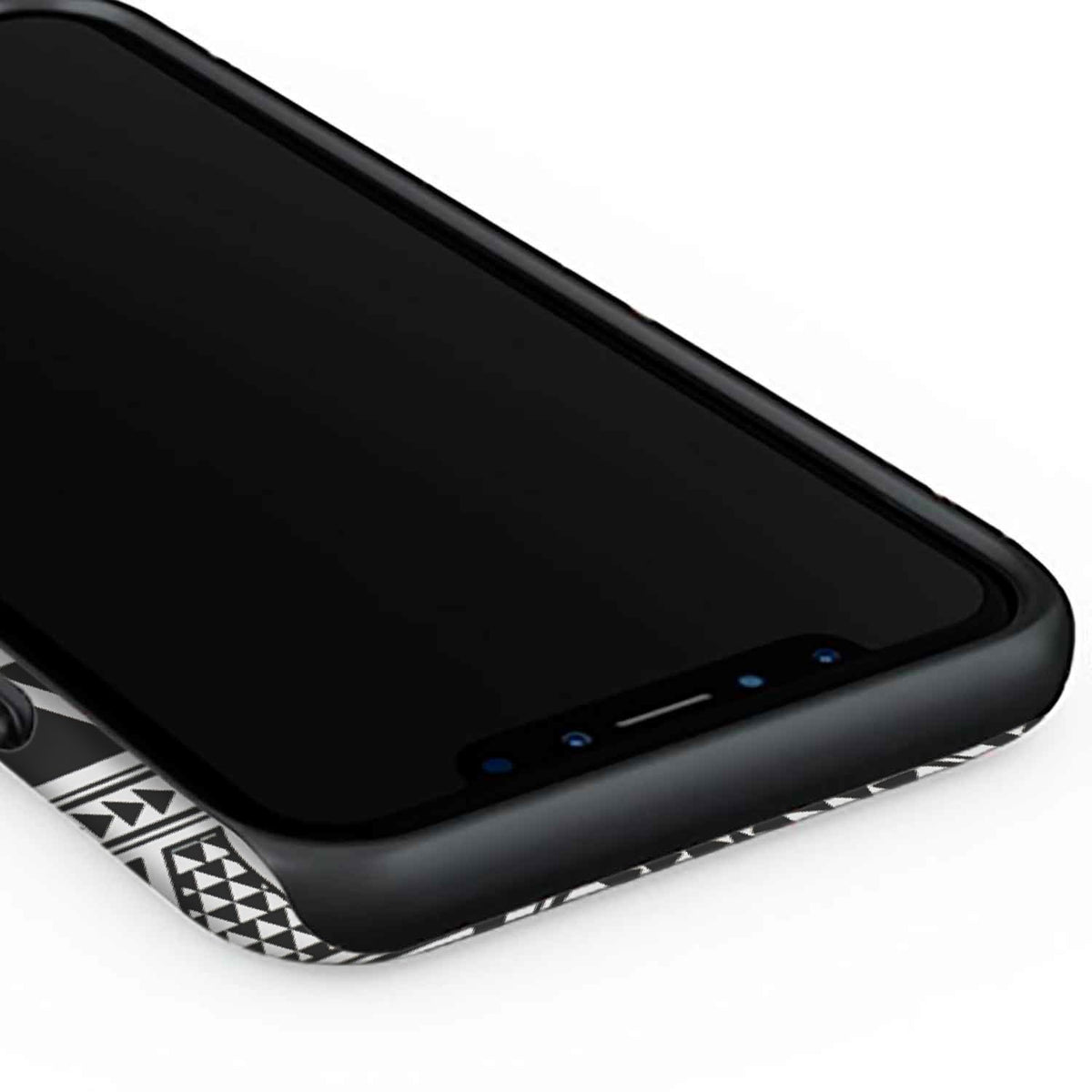 Polynesian Tribal Tough Case Black White - Polynesian Pride
