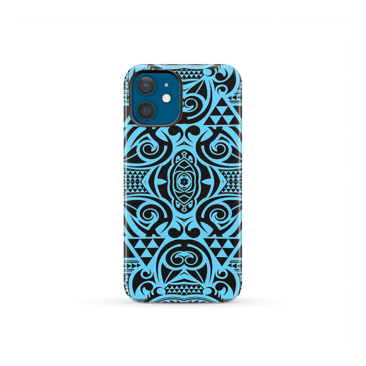 Polynesian Tough Case Grown Blue White iPhone 12 Mini - Polynesian Pride