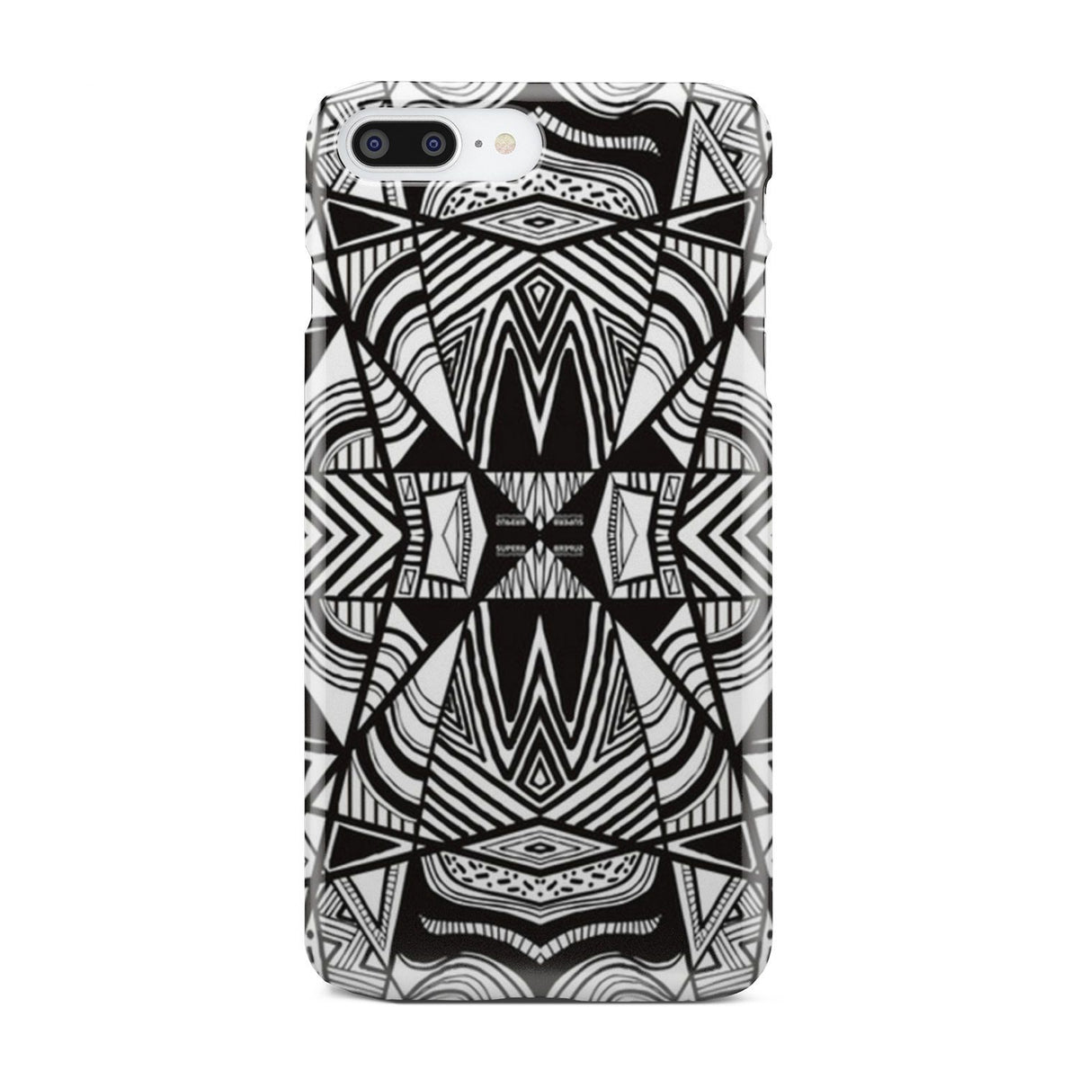 Polynesian Tribal Phone Case White And Black iPhone 7 Plus - Polynesian Pride