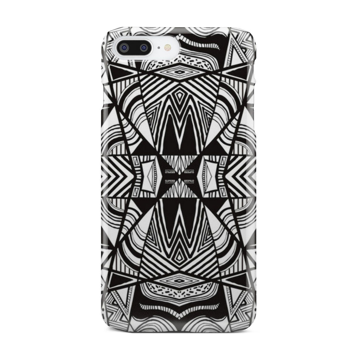 Polynesian Tribal Phone Case White And Black iPhone 8 Plus - Polynesian Pride