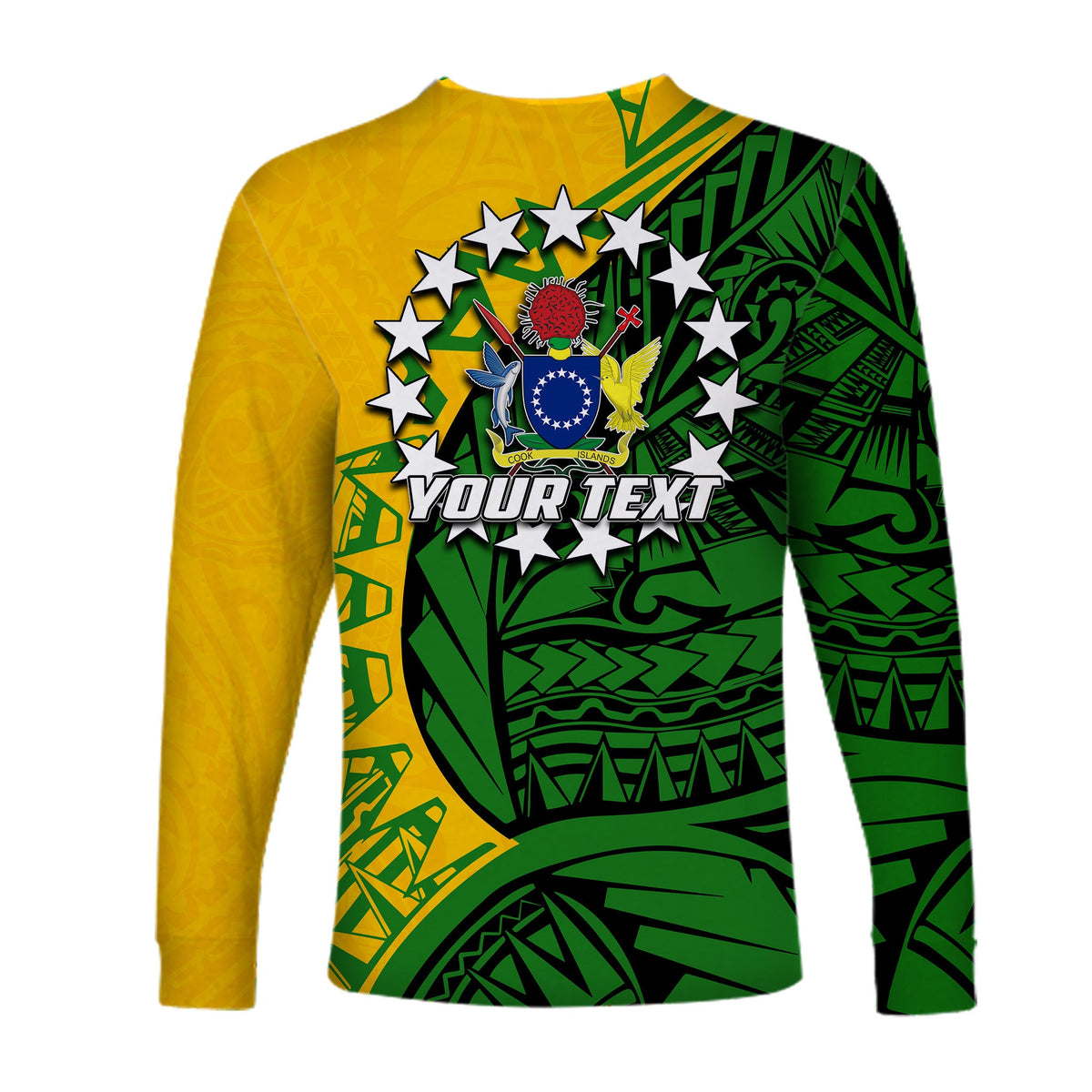 (Custom Personalised)Cook Islands Long Sleeve Shirts Polynesian Style LT6 - Polynesian Pride