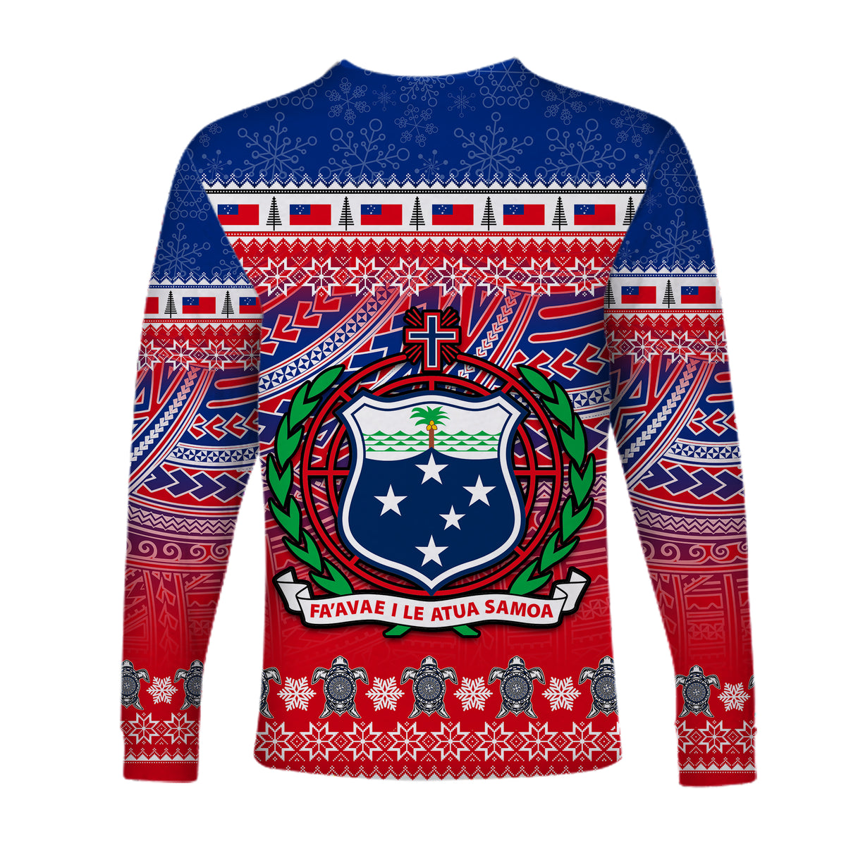 Samoa Christmas Manuia Le Kirisimasi Long Sleeve Shirt LT6 - Polynesian Pride