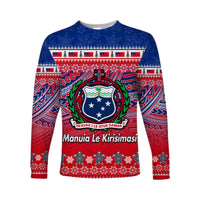 Samoa Christmas Manuia Le Kirisimasi Long Sleeve Shirt LT6 Unisex Red - Polynesian Pride