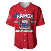 Samoa Independence Baseball Jersey 2023 Red Style LT6 - Polynesian Pride