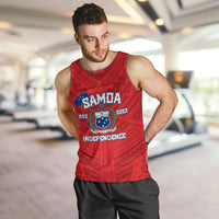 Samoa Independence Men Tank Top 2023 Red Style LT6 - Polynesian Pride