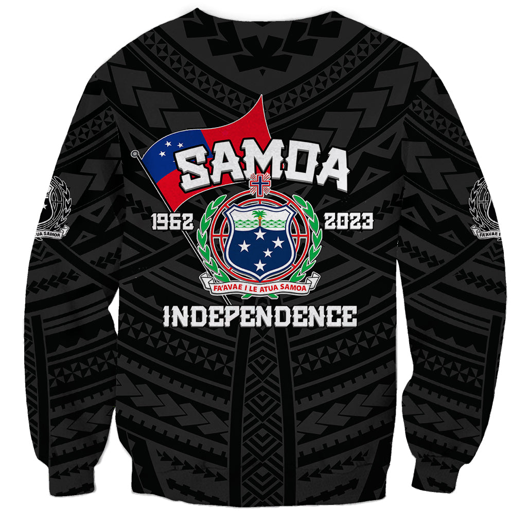 Samoa Independence Sweatshirt 2023 Black Style LT6 - Polynesian Pride