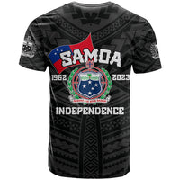 Samoa Independence T Shirt 2023 Black Style LT6 - Polynesian Pride