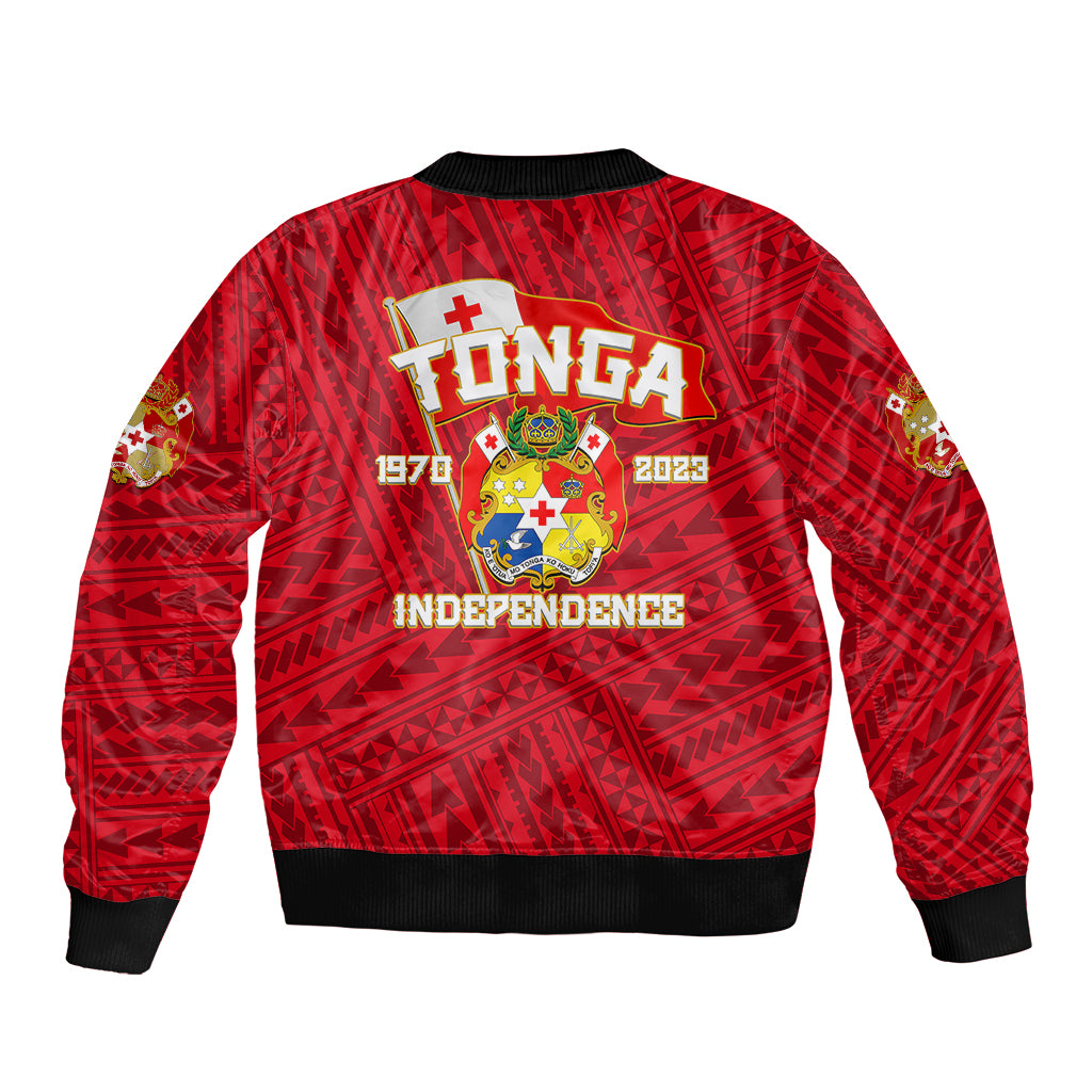 Tonga Independence Bomber Jacket 2023 Red Style LT6 - Polynesian Pride
