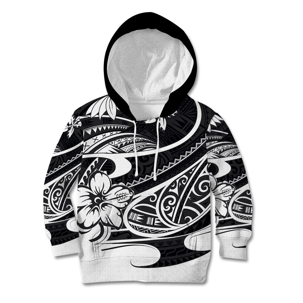 Polynesian Tribal Kid Hoodie Black LT6 Hoodie Black - Polynesian Pride