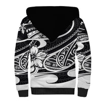 Polynesian Tribal Sherpa Hoodie Black LT6 - Polynesian Pride