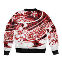 Polynesian Tribal Bomber Jacket Red LT6 - Polynesian Pride