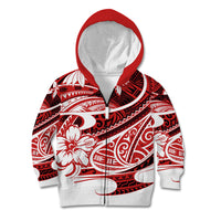 Polynesian Tribal Kid Hoodie Red LT6 - Polynesian Pride