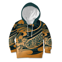 Polynesian Tribal Kid Hoodie LT6 Hoodie Green - Polynesian Pride