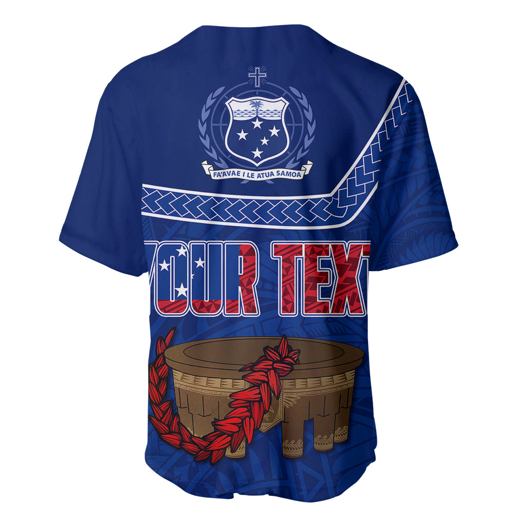 Personalised Samoa Independence Day Baseball Jersey Kava And Ula Fala - Sail With Faith LT7 - Polynesian Pride