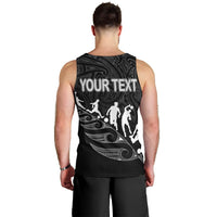 Personalised New Zealand Football Ferns Men Tank Top Women's World Cup 2023 Tribal Koru Pattern LT7 - Polynesian Pride