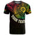 Custom Vanuatu T Shirt Turtle Chest Tattoo Flag Color LT7 Black - Polynesian Pride