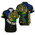 Personalised Vanuatu Hawaiian Shirt Turtle Chest Tattoo Flag Color - Malampa LT7 Black - Polynesian Pride