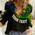 Personalised Vanuatu Women Casual Shirt Turtle Chest Tattoo Flag Color - Malampa LT7 Female Black - Polynesian Pride