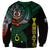 Personalised Vanuatu Sweatshirt Turtle Chest Tattoo Flag Color - Penama LT7 - Polynesian Pride