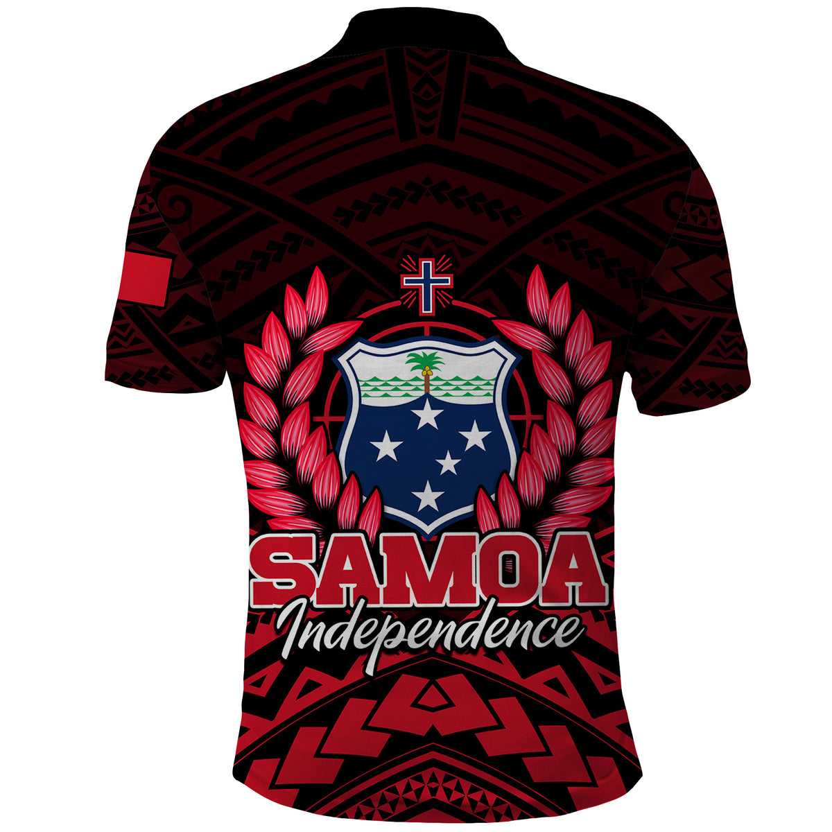 Samoa Independence Day Polo Shirt Ulafa Polynesian Unique Red No2 LT9 - Polynesian Pride