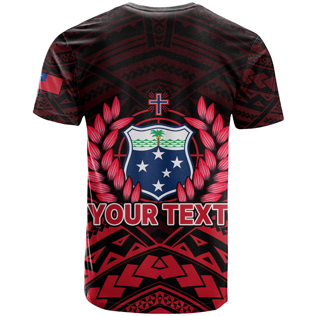 Custom Samoa Independence Day T Shirt Ulafa Polynesian Unique Red No2 LT9 - Polynesian Pride