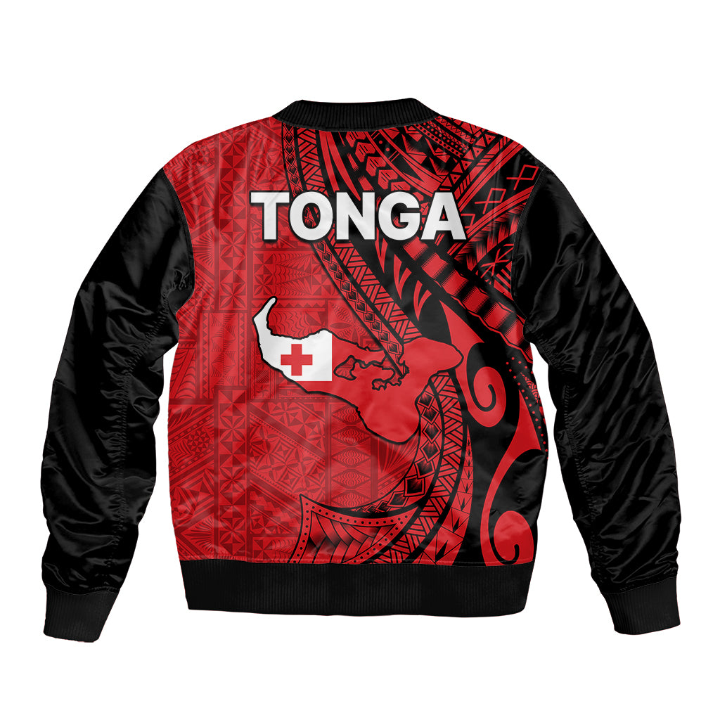 Polynesian Tonga Sleeve Zip Bomber Jacket Tribal Pattern Unique Version LT9 - Polynesian Pride
