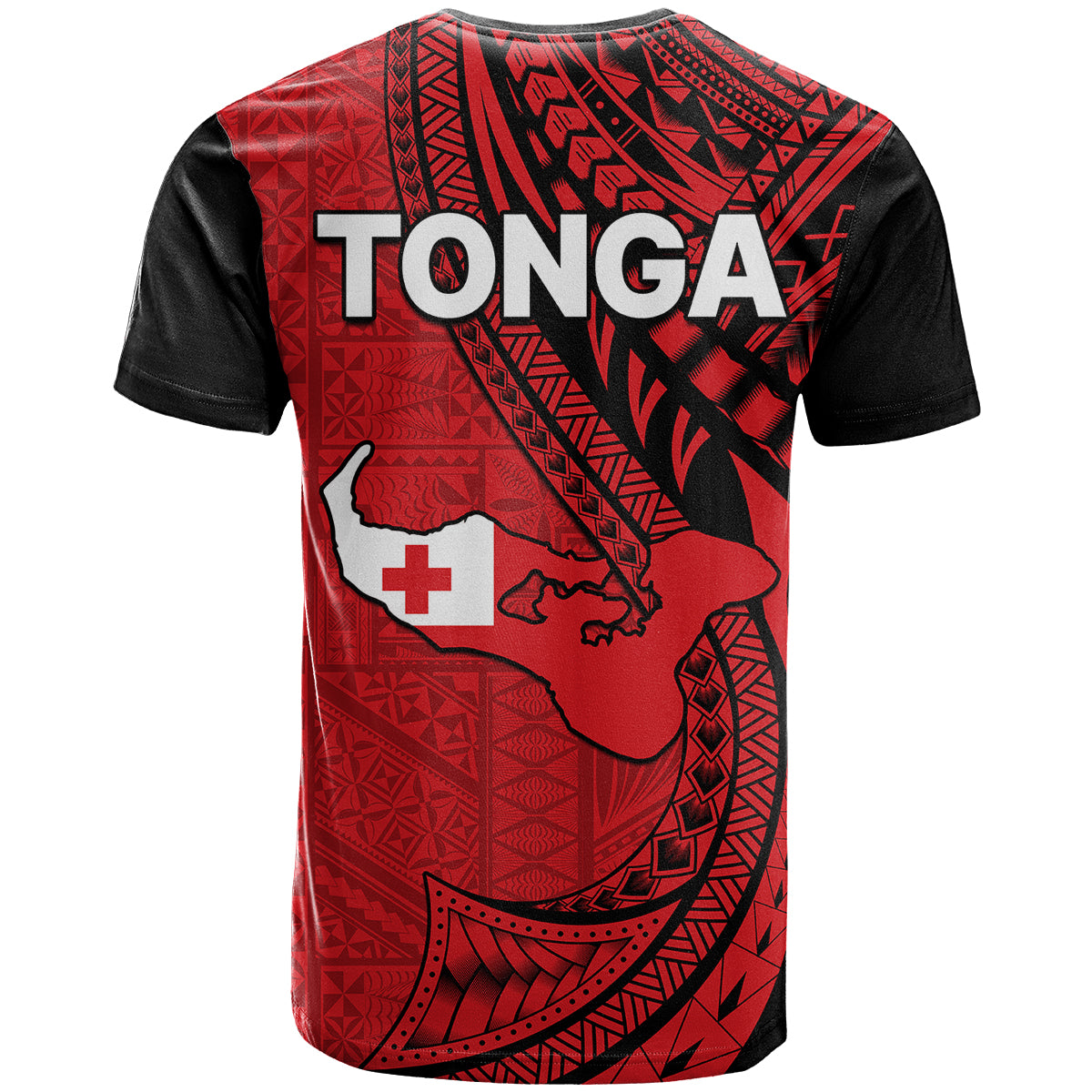 Polynesian Tonga T Shirt Tribal Pattern Unique Version LT9 - Polynesian Pride