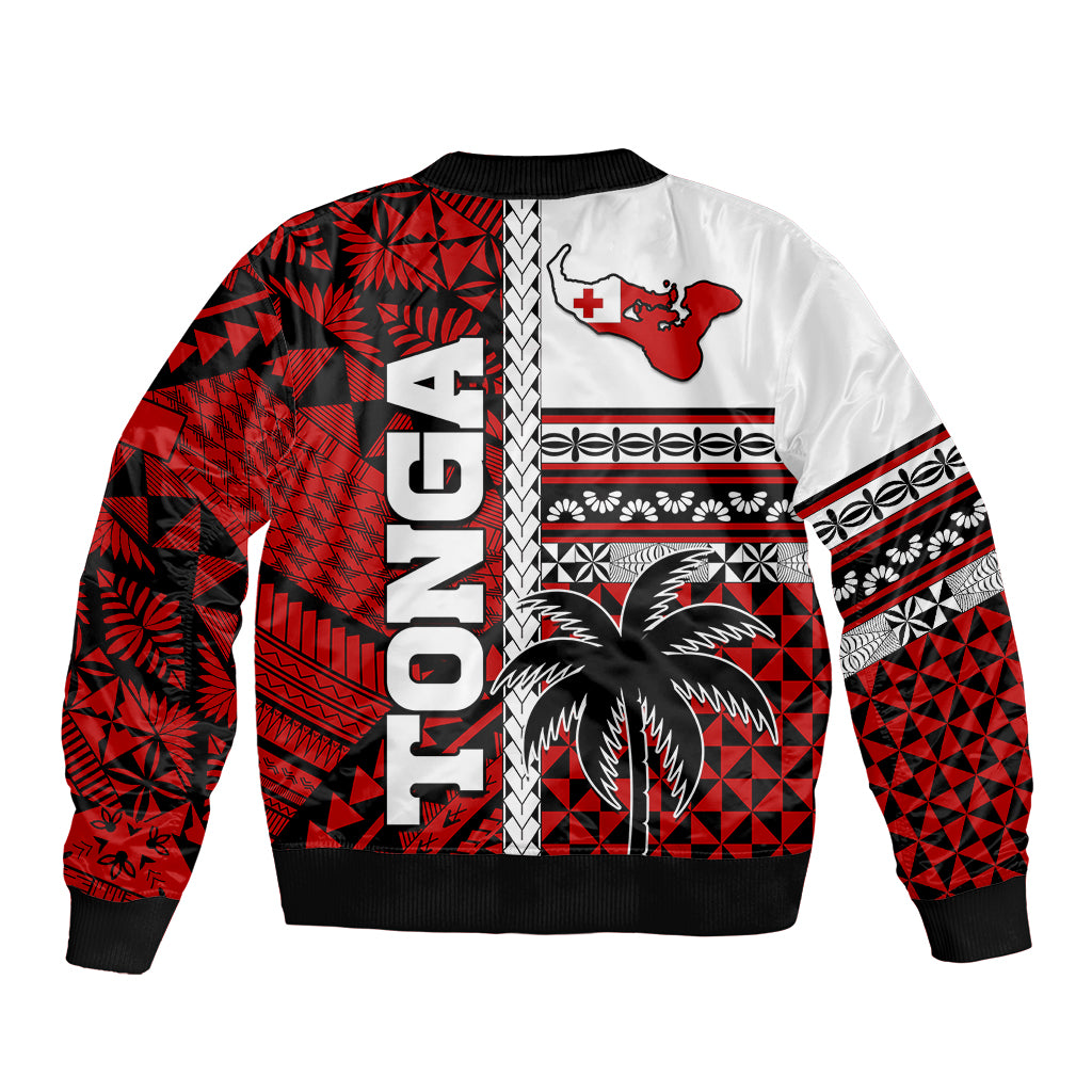 Tonga Independence Day Bomber Jacket Proud Tongan Emancipation with Kupesi Ngatu LT9 - Polynesian Pride