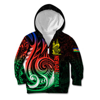 New Caledonia Kid Hoodie Emblem Nautilus Shell LT9 - Polynesian Pride