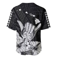 Hawaii Shaka Sign Baseball Jersey Black Version LT9 - Polynesian Pride