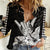 Hawaii Shaka Sign Women Casual Shirt Black Version LT9 Female Black - Polynesian Pride