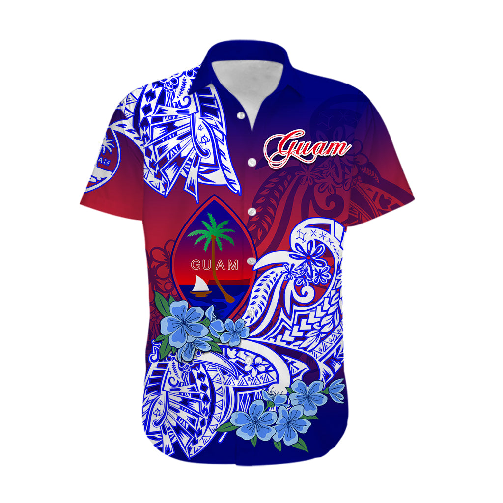 Guam Hawaiian Shirt Polynesian Floral Tribal LT9 - Polynesian Pride
