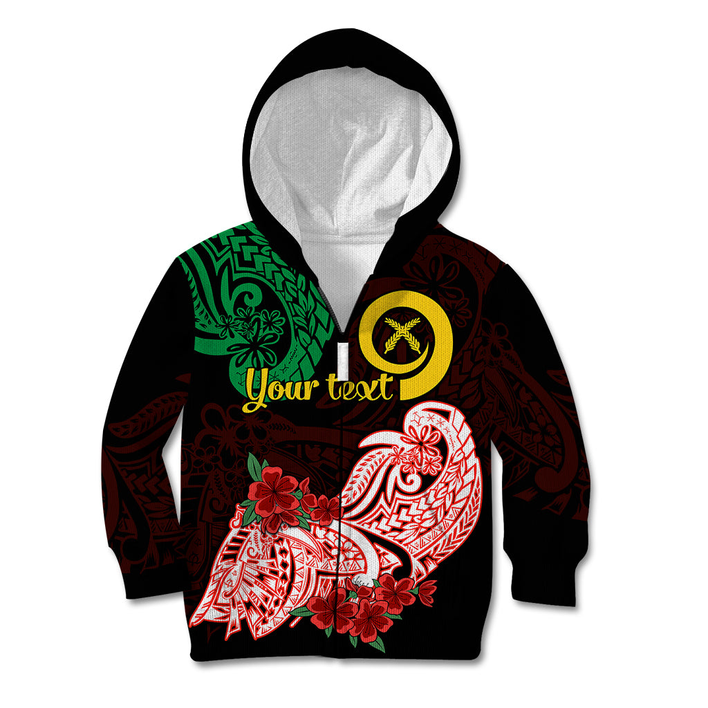 (Custom Personalised) Vanuatu Kid Hoodie Polynesian Floral Tribal LT9 - Polynesian Pride