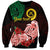 (Custom Personalised) Vanuatu Sweatshirt Polynesian Floral Tribal LT9 Unisex Black - Polynesian Pride