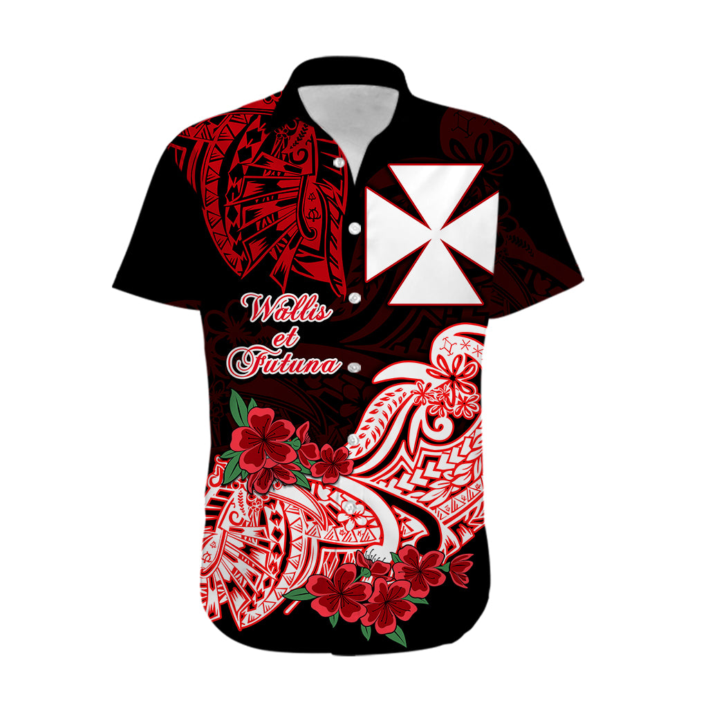 Wallis et Futuna Hawaiian Shirt Polynesian Floral Tribal LT9 - Polynesian Pride