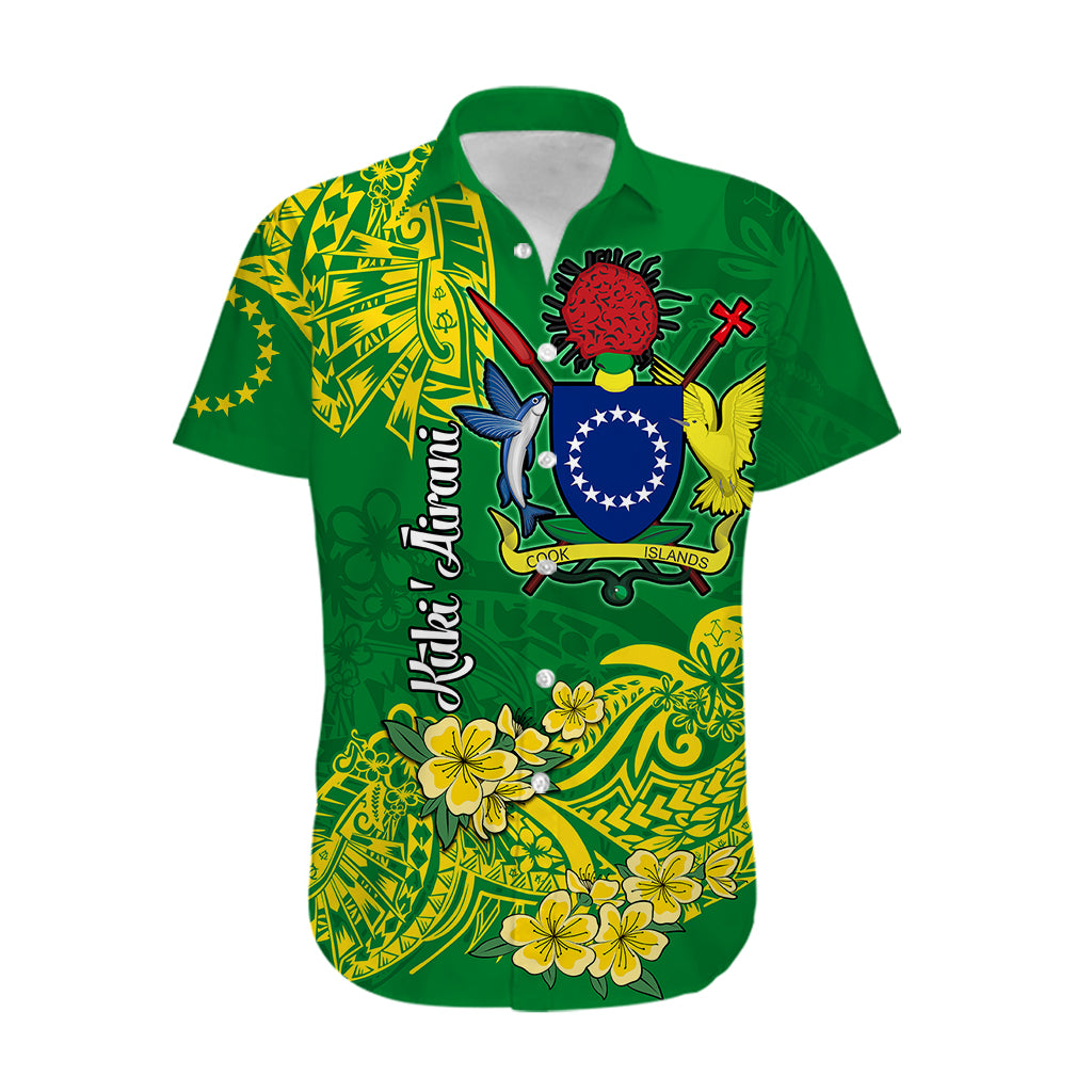 Cook Island Hawaiian Shirt Polynesian Floral Tribal LT9 - Polynesian Pride